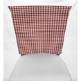 thumbnail image 2 of Checked Gingham Dining Room Chair Back Covers or Seat Covers by Penny's Needful Things (Chair Back Cover Only) (20 W x 16 H CHAIR BACK) (Red), 2 of 3