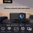 thumbnail image 2 of Proyector LED HD 1080P Mini Proyector InaláMbrico para TeléFono MóVil con Soporte para Proyector Reproductor de VíDeo PortáTil para Cine en Casa-A, 2 of 10