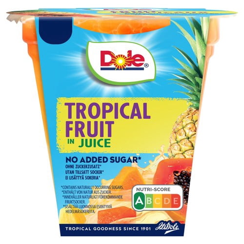 Dole Tropical Fruit In Juice Fruit Pot 198g, British Import (Pack of 3)