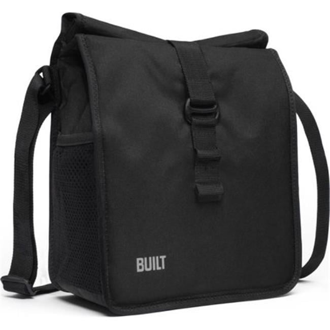 Built LBM02BLK Crosstown Lunch Bag, Black