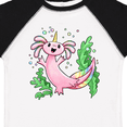 thumbnail image 4 of Inktastic Axolotl Unicorn with Rainbow Tail, Bubbles and Seaweed. Boys or Girls Toddler T-Shirt, 4 of 5