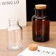 thumbnail image 5 of Uxcell 2Pcs 500ml Botella de Reactivo de Vidrio con Tapón de Madera, Botella de Almacenamiento de Medios para Agua Líquida, Experimento de Química, Jarrón de Perfume, 5 of 6