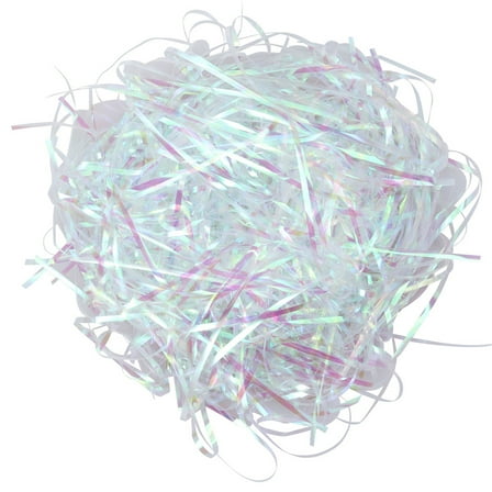 NICERIO 1 Bag of Packaging Paper Shreds Multi-colored Iridescent Shredded Paper for Crafting
