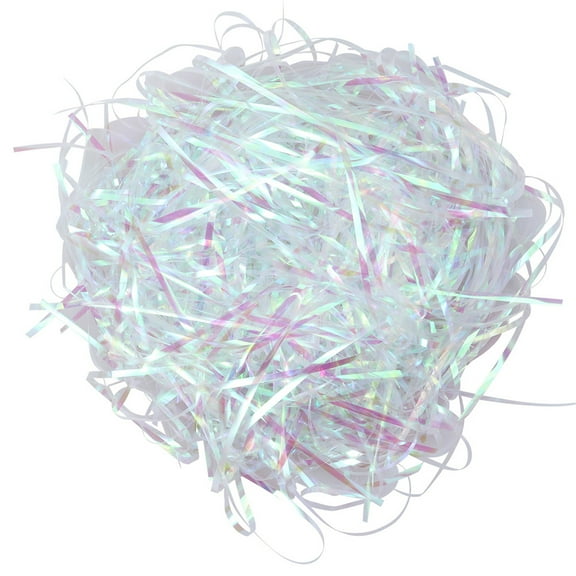 NICERIO 1 Bag of Packaging Paper Shreds Multi-colored Iridescent Shredded Paper for Crafting