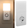 thumbnail image 1 of Luz Nocturna LED, Luces Nocturnas Enchufables A La Pared Con Sensor De Atardecer A Amanecer, Luces Nocturnas Regulables, Brillo Ajustable Para Baño, Dormitorio, Pasillo, Escalera,, 1 of 7