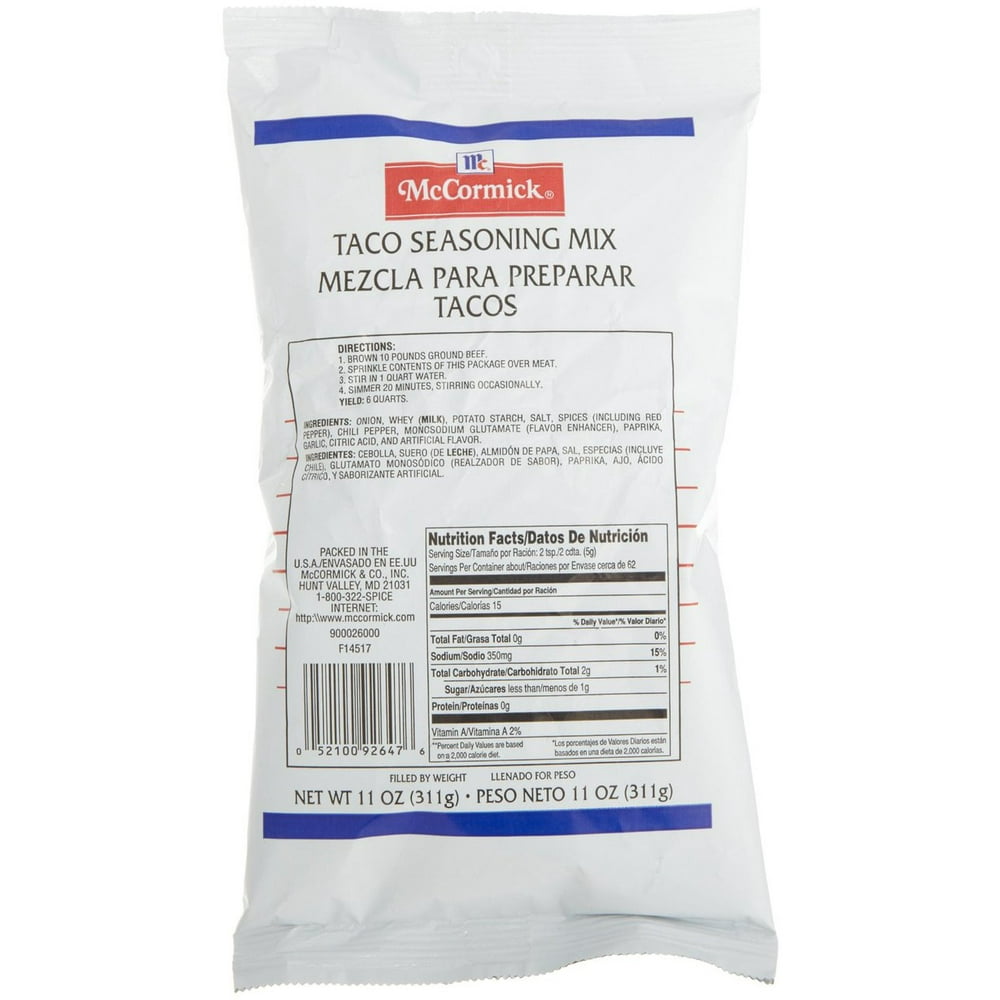 6 PACKS Lawrys Taco Seasoning Mix , 11 Ounce Packages