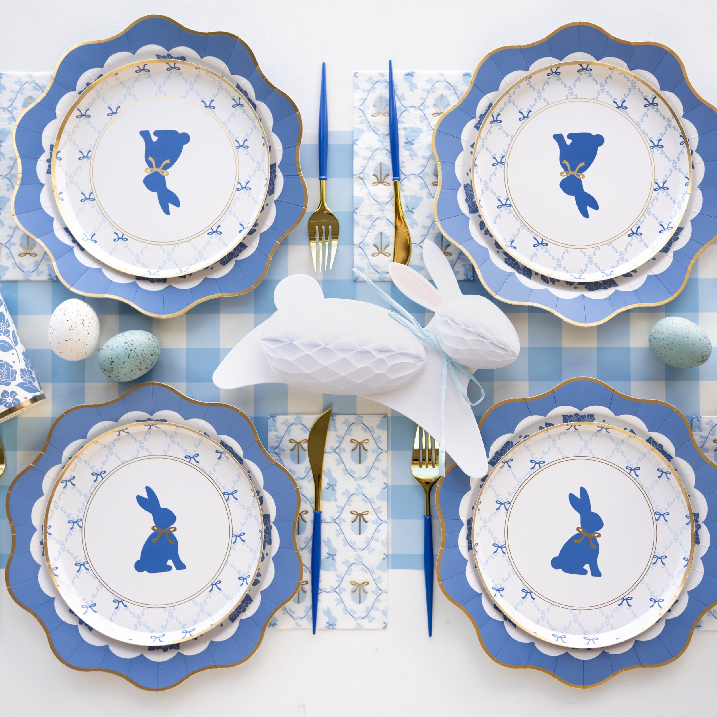 Bonjour Fête Bow Bunny Guest Towel Napkins - Thumbnail 2
