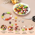 thumbnail image 2 of 35-Pack Cuentas de Pelotas Deportivas 15mm Blancas Redondas de Goma para Manualidades/ Pulsera/ Collar, 2 of 7