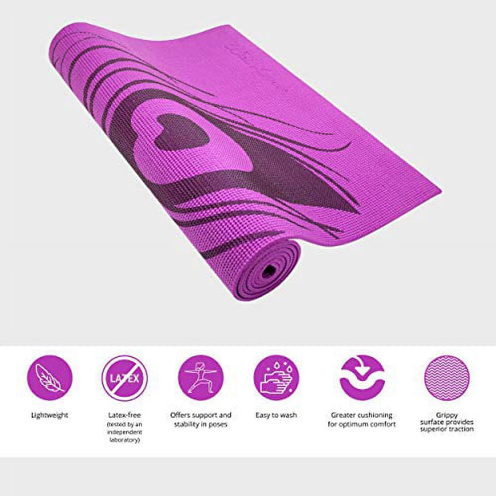 Wai Lana Yoga and Pilates Mat, Peacock Feather (Purple)