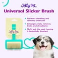 thumbnail image 2 of Jelly Pet Cepillo Universal para Perros Cepillo de Aseo para Perros Elimina Enredos y la Capa Interna Muerta Tuffer Que Enredos Maltés Shi-Tzu Caniche Bichón Alfileres Firmes Verde Azulado Pequeño, 2 of 8