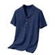 thumbnail image 4 of Top Casual Suelto de Lino de Color Sólido para Deporte Y Vacaciones Al Mar, 4 of 6