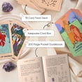 thumbnail image 3 of Baraja de cartas de tarot Wyspell Feminine Borderless con guía, 3 of 7