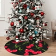 thumbnail image 5 of Sikiie Cherry 30-48 inches {designName} Print Christmas Tree Skirt Snowman Xmas Tree Skirt with Edge Christmas Decorations for Holiday Party48", 5 of 7