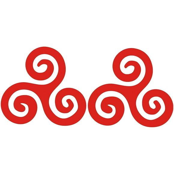 CUSHYSTORE Triskele Triple Spirale Greeke Irish Symbole Réfléchissant Autocollant pour Moto Vélo Casque Voiture Ordinateur Portable