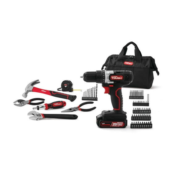 HYPER TOUGH 71-PIECE 20V MAX LITHIUM-ION PROJECT KIT