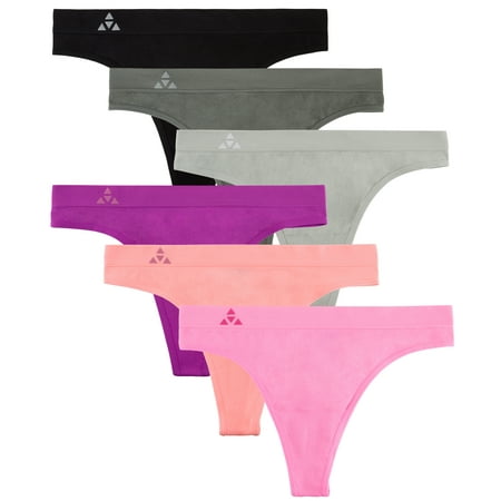 

Balanced Tech Women s Seamless Thong Panties 6-Pack