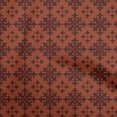 thumbnail image 1 of oneOone Rayon Brown Fabric Damask Craft Projects Decor Fabric Printed By The Yard 56 Inch Wide, 1 of 5