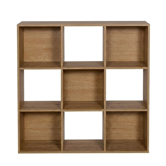 Mueble Organizador de 9 Cubos Madik Multiusos Café Nuez
