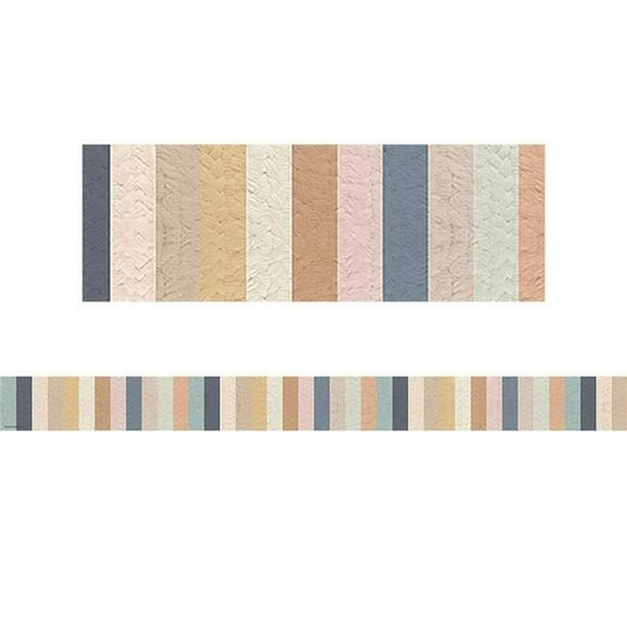 Teacher Created Resources Everyone is Welcome Stripes Straight Border Trim, 35 Feet Per Pack, 6 Packs