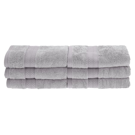Rayon from Bamboo 650 GSM 6-Piece Hand Towel Set Chrome