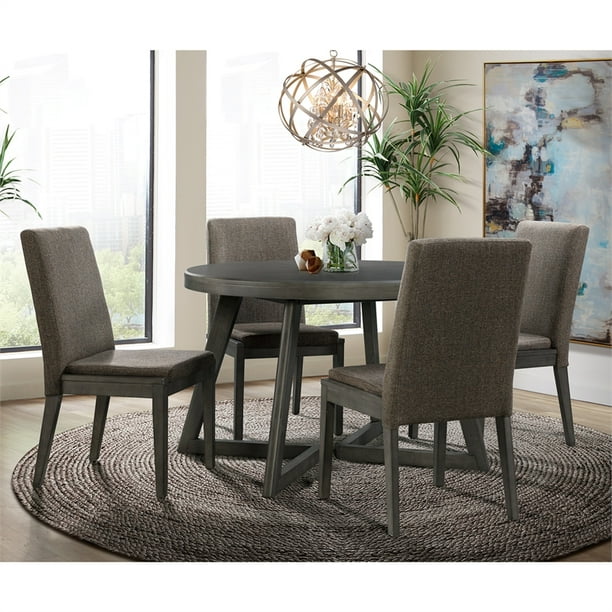 Picket House Furnishings Hudson Round 5-Piece Dining Set-Table & Four ...