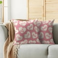 thumbnail image 2 of Pink Valentines Pillow Covers 20x20 Inch Set of 2 Cream Love Heart Sweet Valentine''s Day Holiday Decorative Throw Pillowcases Anniversary Outdoor Farmhouse Cushion Cases Decor for Sofa Couch Bed, 2 of 7