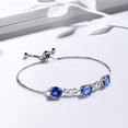 thumbnail image 4 of September Birthstone Bracelet Women Blue Sapphire Bracelets 925 Sterling Silver Jewelry Mother Wife Christmas Valentines Mother's Day Gift Idea, 4 of 10