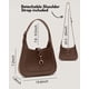 thumbnail image 5 of Bolso de hombro para mujer - Bolsos de hombro pequeños - Lindos bolsos Hobo de moda - Correa ajustable de cuero vegano, 5 of 5