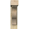 thumbnail image 2 of Ekena Millwork 6"W x 24"D x 24"H Funston Block Rough Sawn Bracket w/ Offset Brace, Douglas Fir, 2 of 25