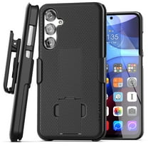 Encased DuraClip Designed for Samsung Galaxy S24 Belt Clip Case with Phone Holster and Kickstand (Black)
