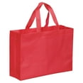 thumbnail image 1 of Unique Bargains Sac Cadeau Réutilisable Style Horizontal Non Tissé 25x35cm, Rouge Lot de 10, 1 of 5