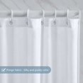 thumbnail image 2 of HANNN | 1 pieza Cortina de ducha Tela impermeable antimoho Cortinas de ducha de poliéster grandes lavables para bañera o baño Blanco 120x200cm, 2 of 5