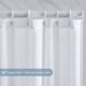 thumbnail image 2 of HANNN | 1 pieza Cortina de ducha Tela impermeable antimoho Cortinas de ducha de poliéster grandes lavables para bañera o baño Blanco 120x200cm, 2 of 5
