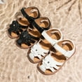 thumbnail image 3 of HsdsBebe Toddler Girls Sandals PU leather Flower-Knot Shoes for Little Kids, 3 of 9