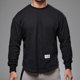 thumbnail image 5 of Camiseta de manga larga para hombre, de color liso, para entrenamiento de baloncesto, holgada, para correr y hacer deporte, 5 of 5