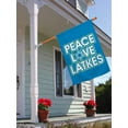 thumbnail image 3 of ThisWear Hanukkah Party Supplies Hanukkah Peace Love Latkes Vertical House Flag Blue, 3 of 3