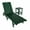 Dark Green, variant on WestinTrends Malibu Outdoor Chaise Lounge with Side Table, 2 Pieces All Weather Poly Lumber Patio Pool Lounger with 5 Posistions Backrest, Sand