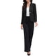 thumbnail image 2 of Blazers Chic Inspiradores para Mujeres Casual de Negocios Ligero Sin Cuello Saco Blazer de Manga Larga con Bolsillos XL Negro, 2 of 6