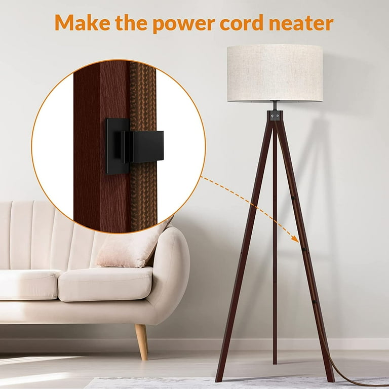 IDÉE　TRIPOD FLOOR LAMP　IDÉE ZXNYH Wood Tripod Floor Lamp, Mid Century Standing Lamp