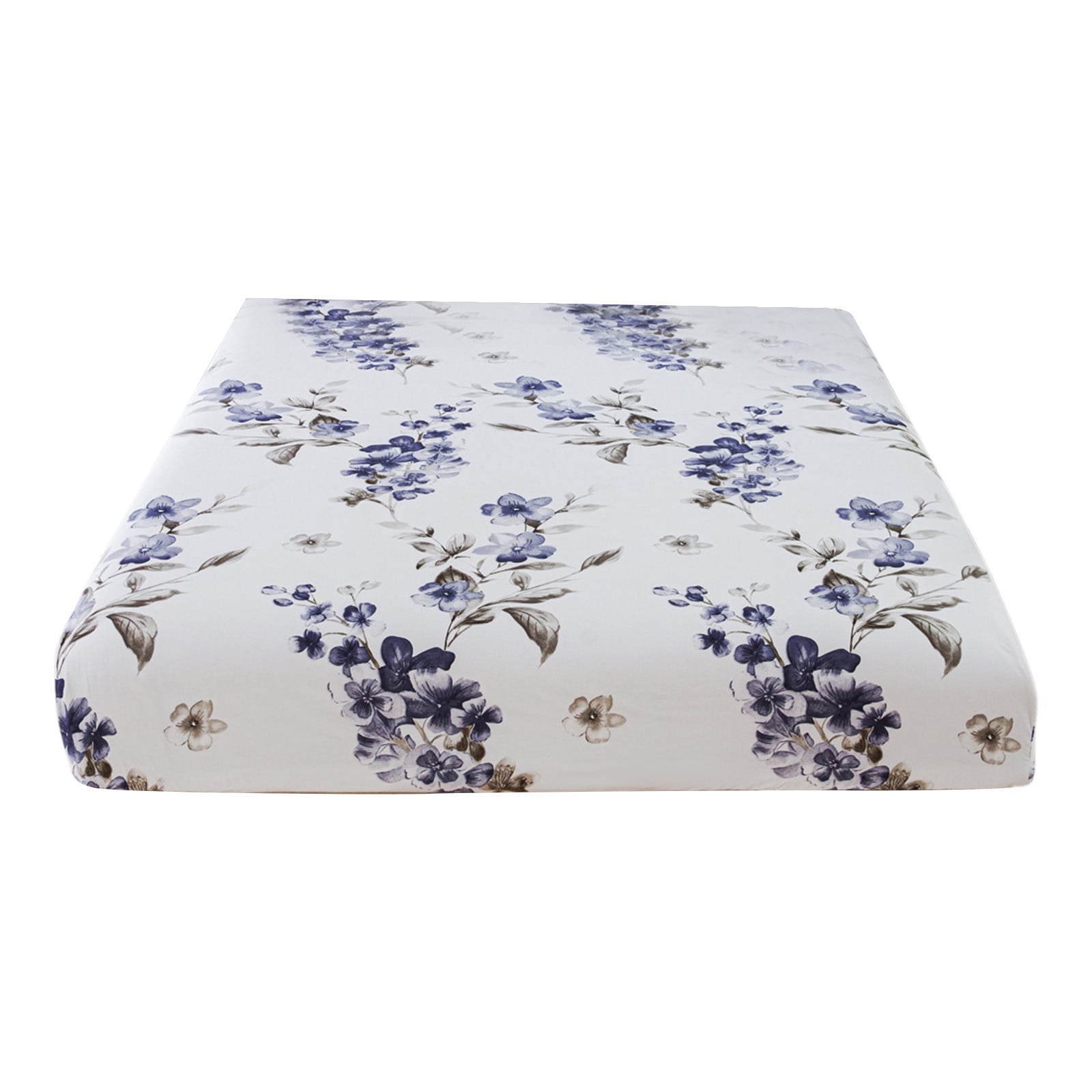 Sábana Bajera Ajustable De Tamaño Matrimonial, Color Azul Marino, 600