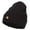 Black, variant on Mini Monkey Embroidered Long Beanie - Dk Grey OSFM