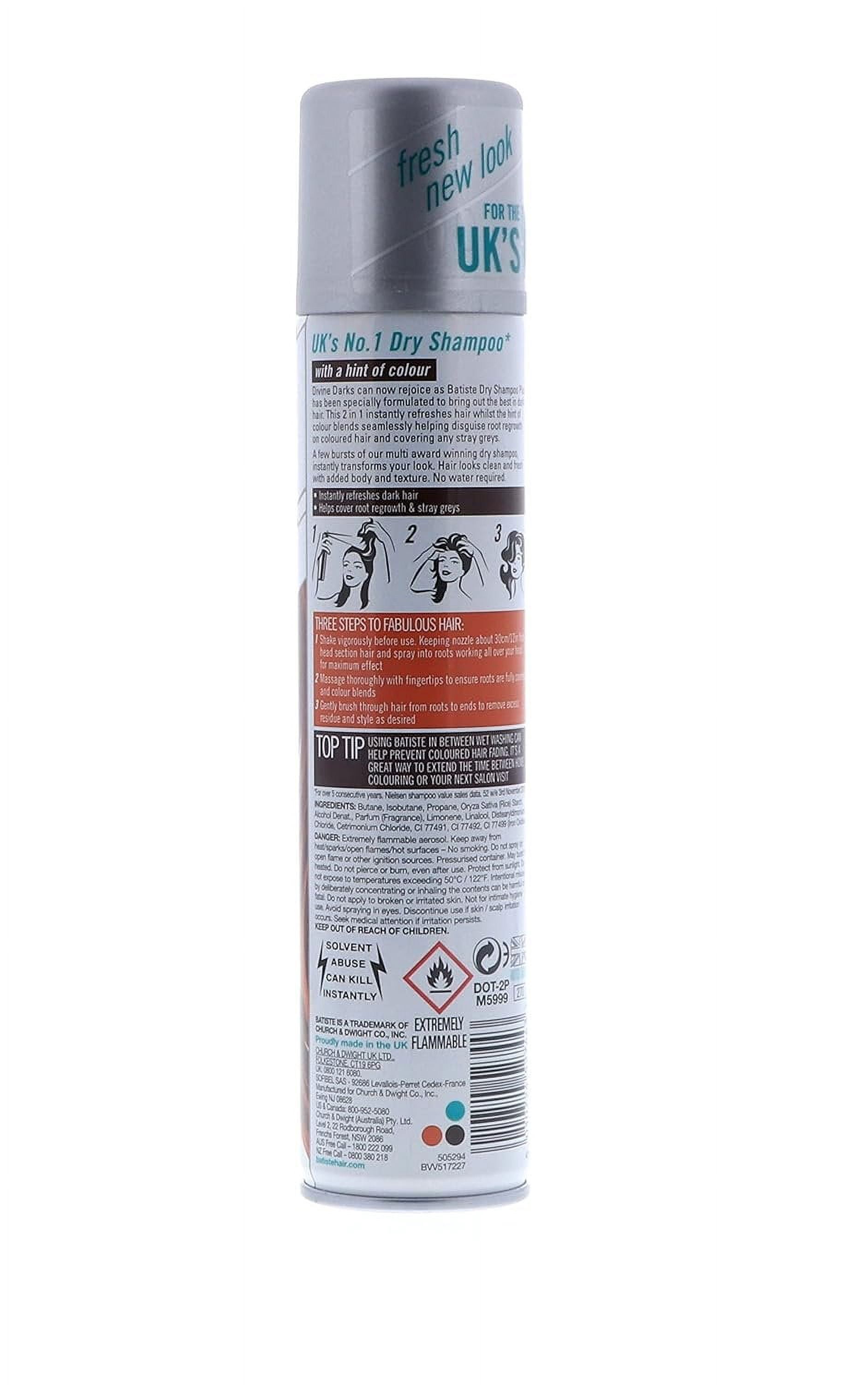 Batiste Dry Shampoo, Dark & Deep Brown 6.73 oz Pack of 12