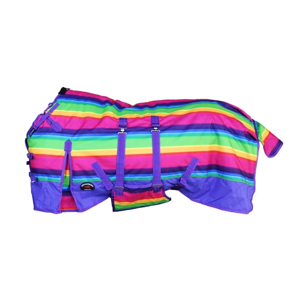 64" 1200D Horse Turnout Waterproof Medium Weight Winter Blanket 595LG