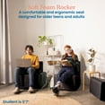 thumbnail image 3 of ECR4Kids SoftZone Contoured Rocking Chair, 12in Seat Height, Flexible Seating, Black, 3 of 9