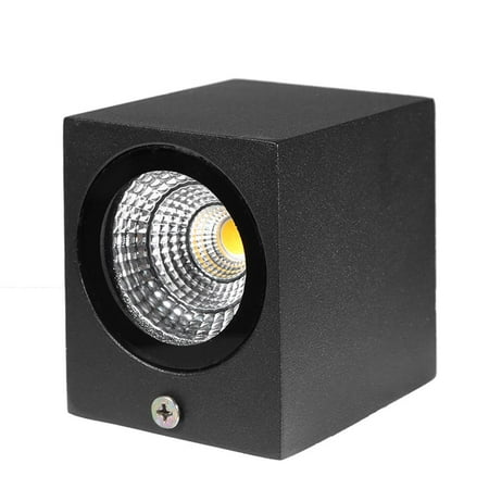 

FTjfrsbc Cube LED Wall Light Waterproof Indoor Outdoor Surface Mounted Lamp(WW 5W)