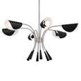 thumbnail image 2 of 52559SN Kichler Lighting Arcus - 6 Light Chandelier-17 Inches Tall and 39.25 Inches Wide-Satin Nickel Finish, 2 of 3