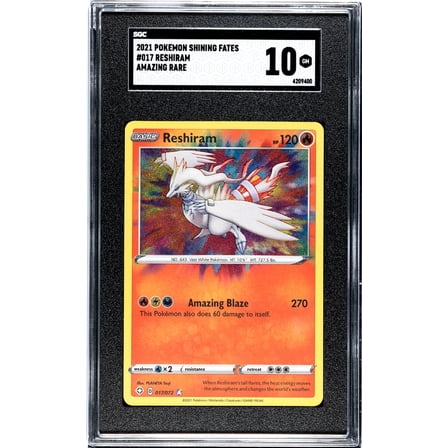 2021 Pokemon Shining Fates #017 Reshiram Amazing Rare SGC 10