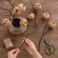 thumbnail image 4 of Artificial Velvet Pumpkin Pick with Branches & Berries, Fall Floral Arrangement Supply, Summer to Fall Decor for Vase, Wreath Making, Thanksgiving, Halloween and Seasonal Home Decoration, Coffee, 4 of 6