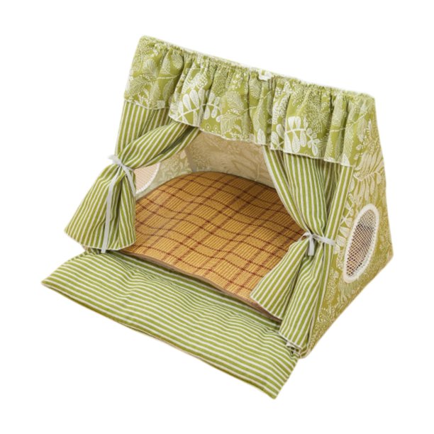 Casa de carpa interior de gato, cama de mascotas portátil de la cama de gato carpa para perros para gatos cachorro Verde