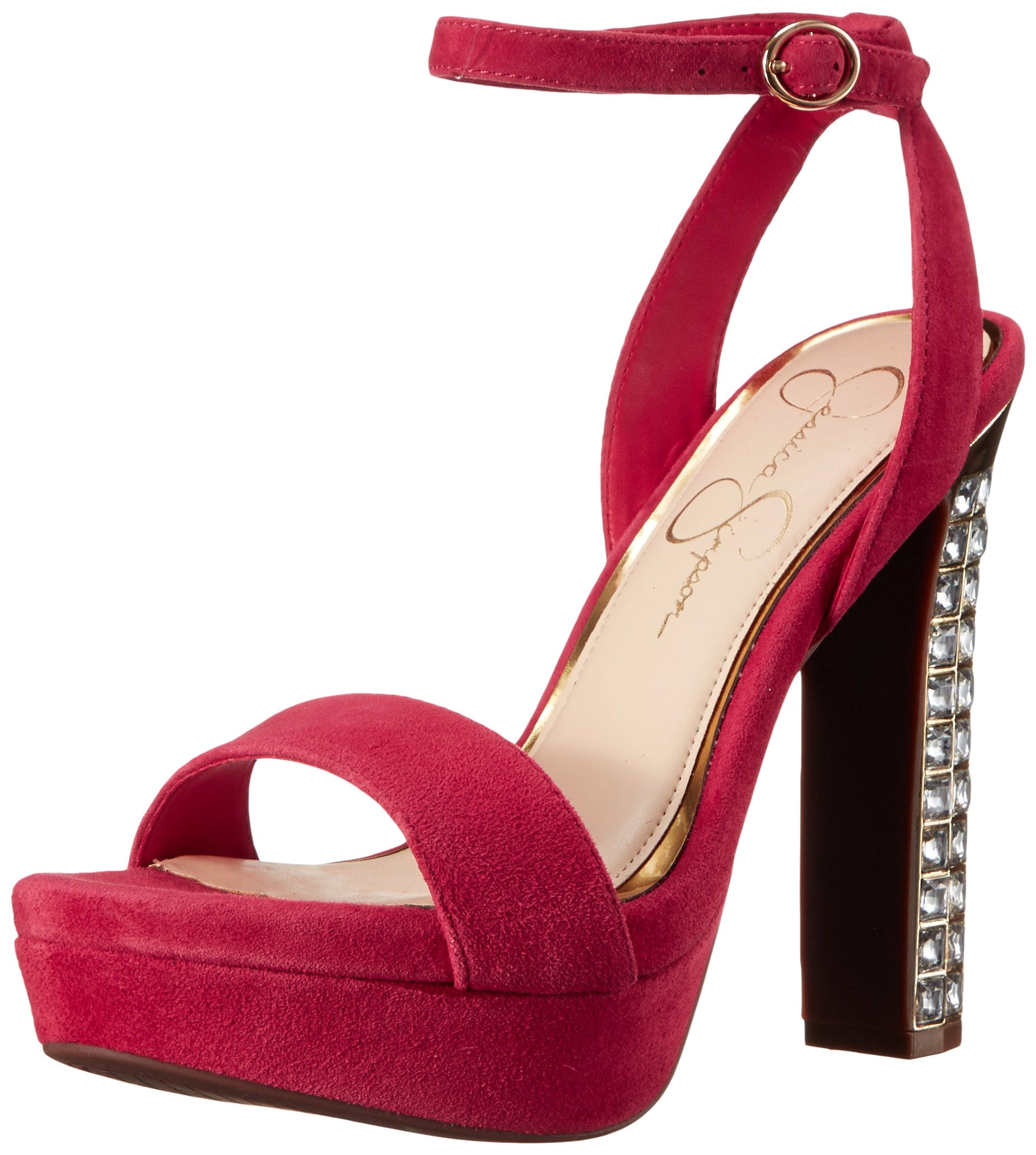jessica simpson red high heel shoes
